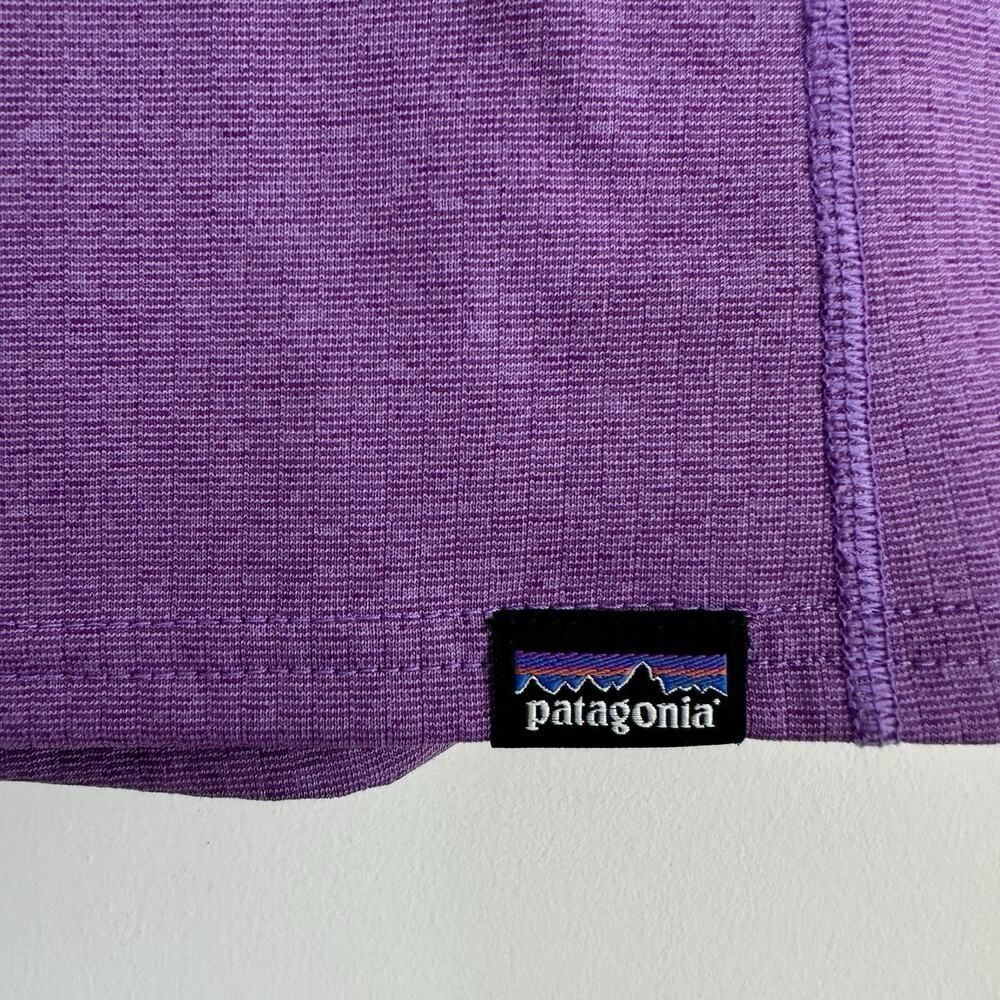 Patagonia Baselayer Top Womens XS Purple Capilene Thermal Mid Weight Crew - Picture 8 of 11
